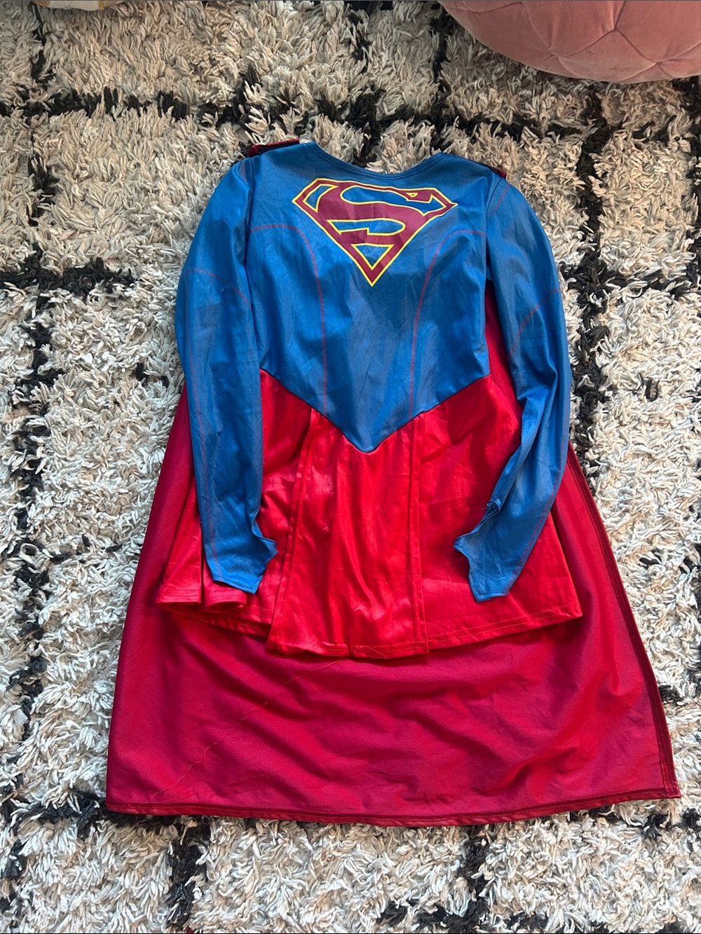 Rubie's Blue & Red Supergirl Costume Dress with Cape
